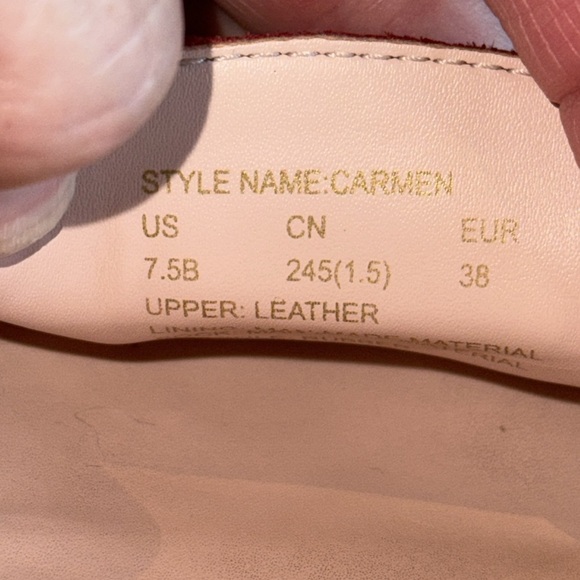 Kate Spade Carmen Red Leather Loafers - Picture 12 of 12